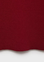 Ribbed Knit Short Sleeved Sweater