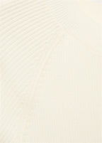 Ribbed Knit Short Sleeved Sweater