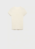 Ribbed Knit Short Sleeved Sweater