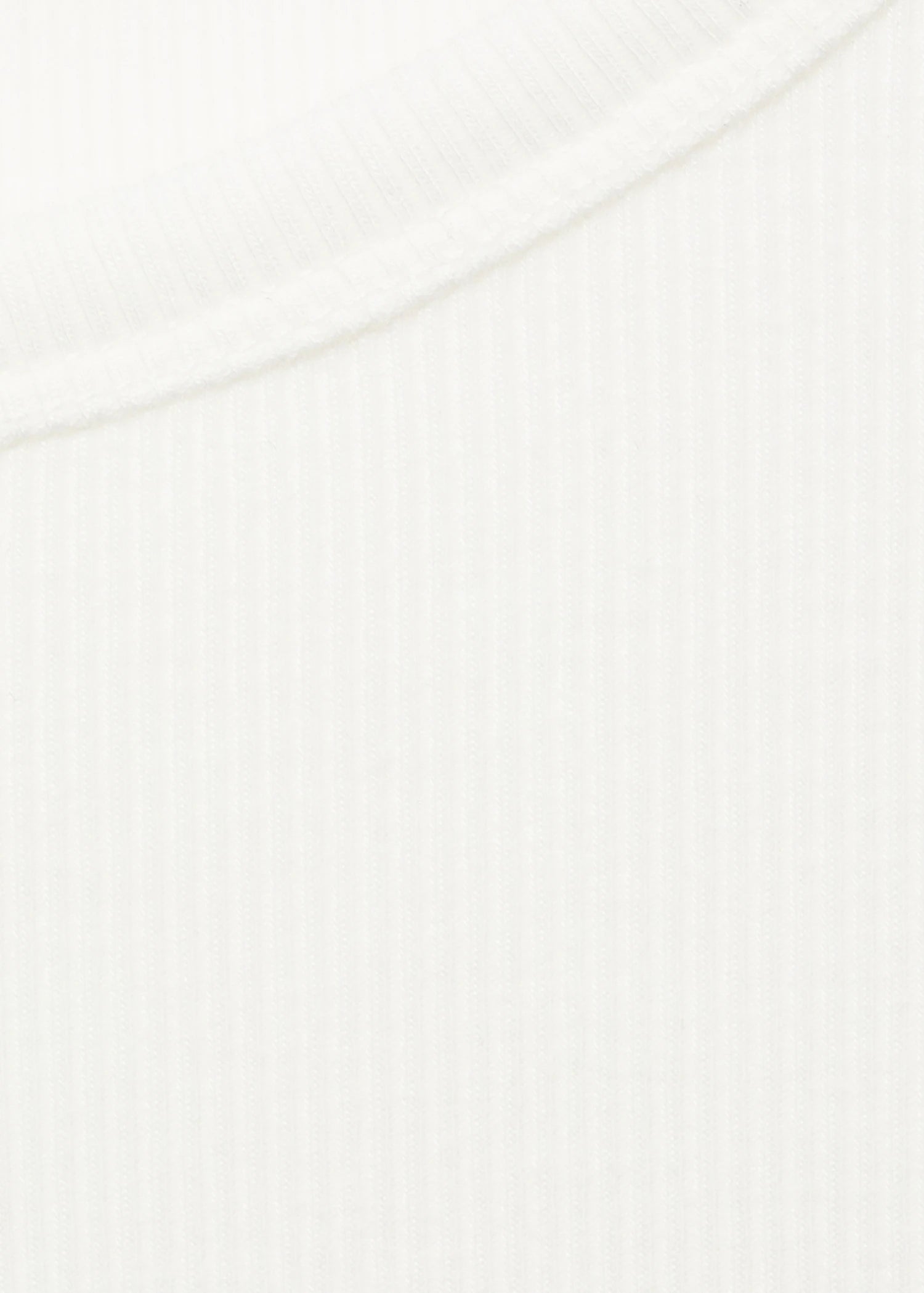 Rib Knit Round Neck T Shirt