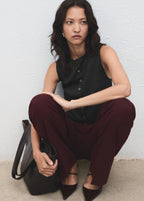 Round Neck Buttoned Waistcoat