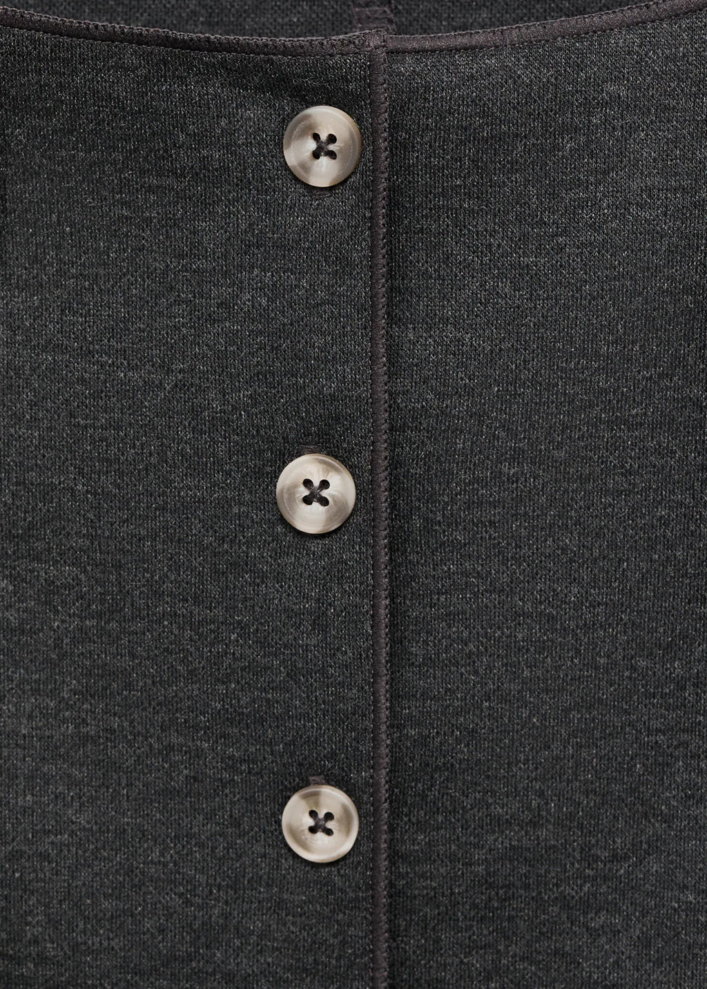 Round Neck Buttoned Waistcoat