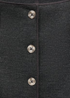 Round Neck Buttoned Waistcoat