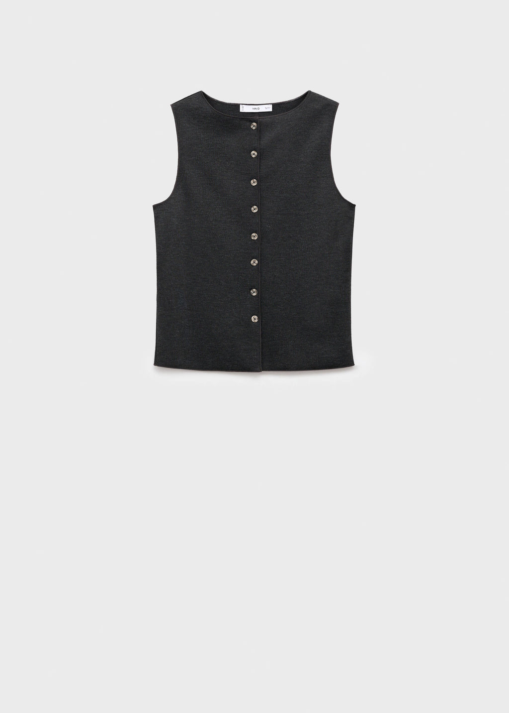 Round Neck Buttoned Waistcoat