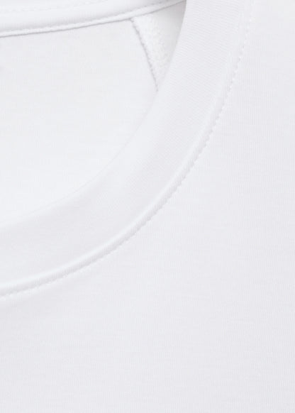 Rounded Neck Cotton T Shirt