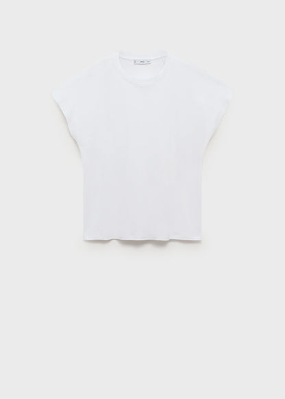 Rounded Neck Cotton T Shirt