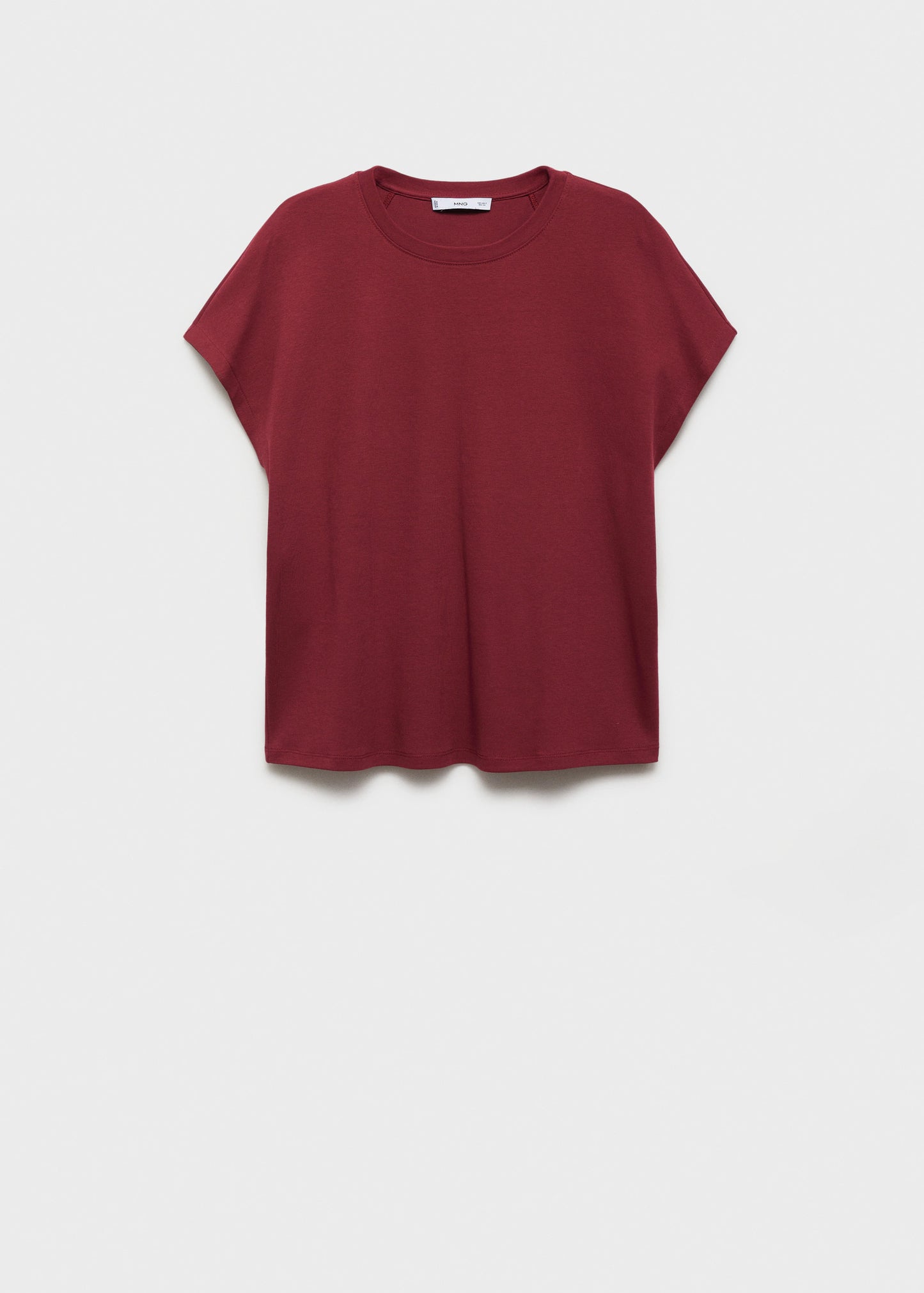 Rounded Neck Cotton T Shirt