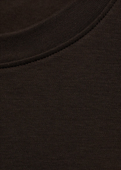 Rounded Neck Cotton T Shirt