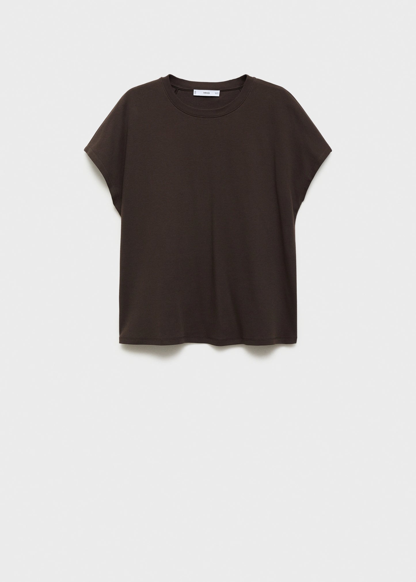 Rounded Neck Cotton T Shirt