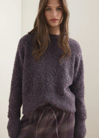 Round Neck Boucle Sweater