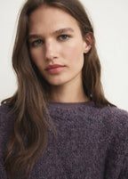 Round Neck Boucle Sweater