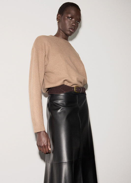 Round Neck Knitted Sweater