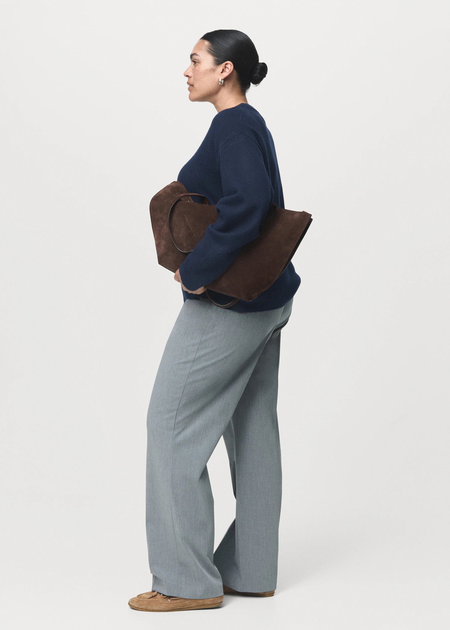 Round Neck Knitted Sweater