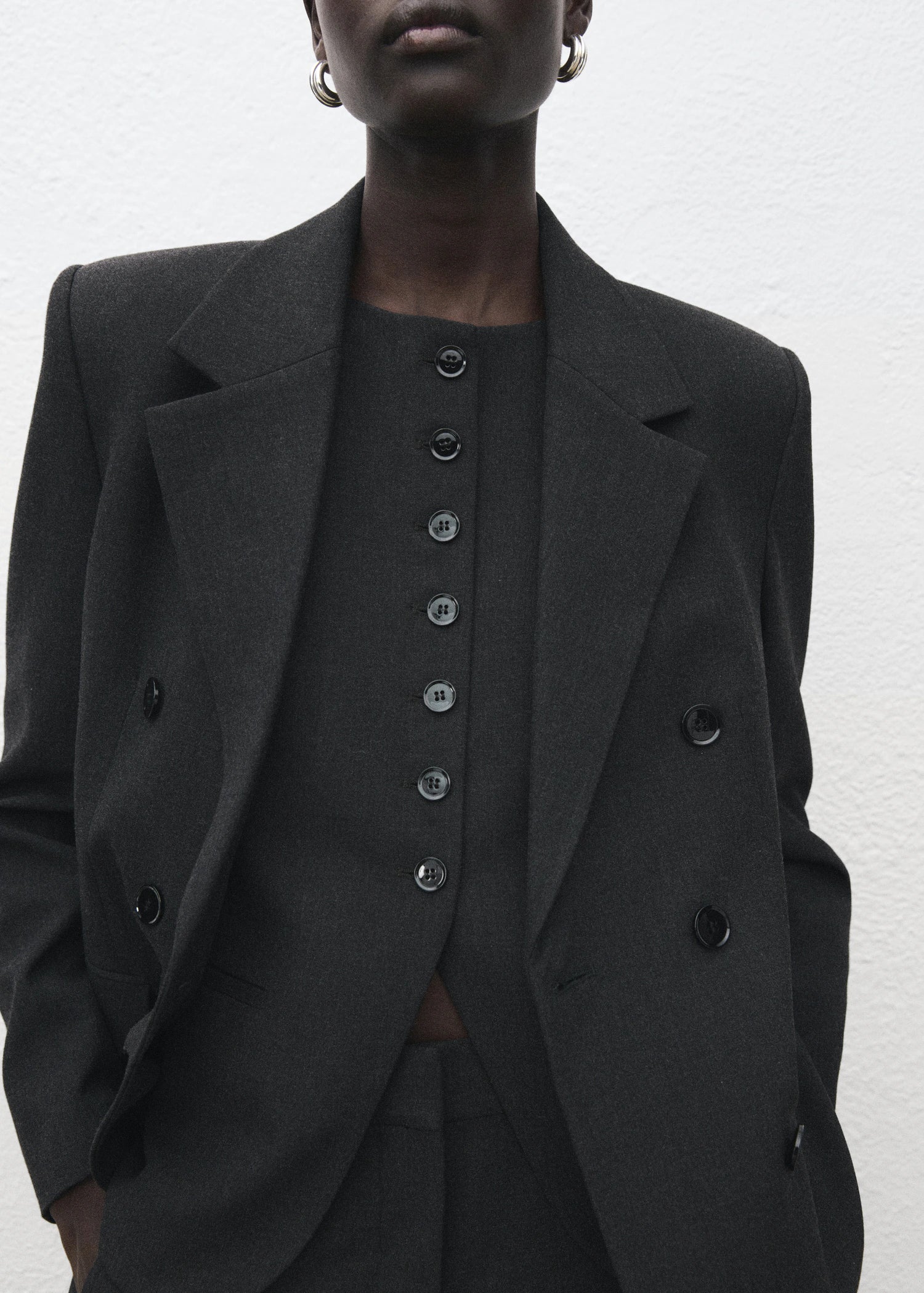 Round Neck Suit Waistcoat