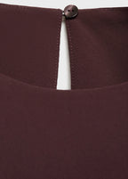 Ruched Blouse With Shoulder Pads