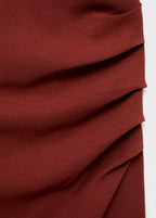 Ruched Dress With Knot Detail