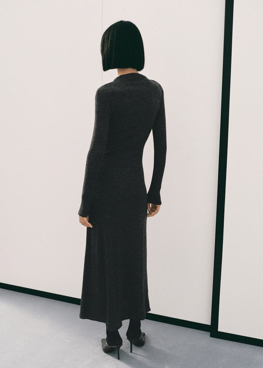 Ruched Dress With Ring