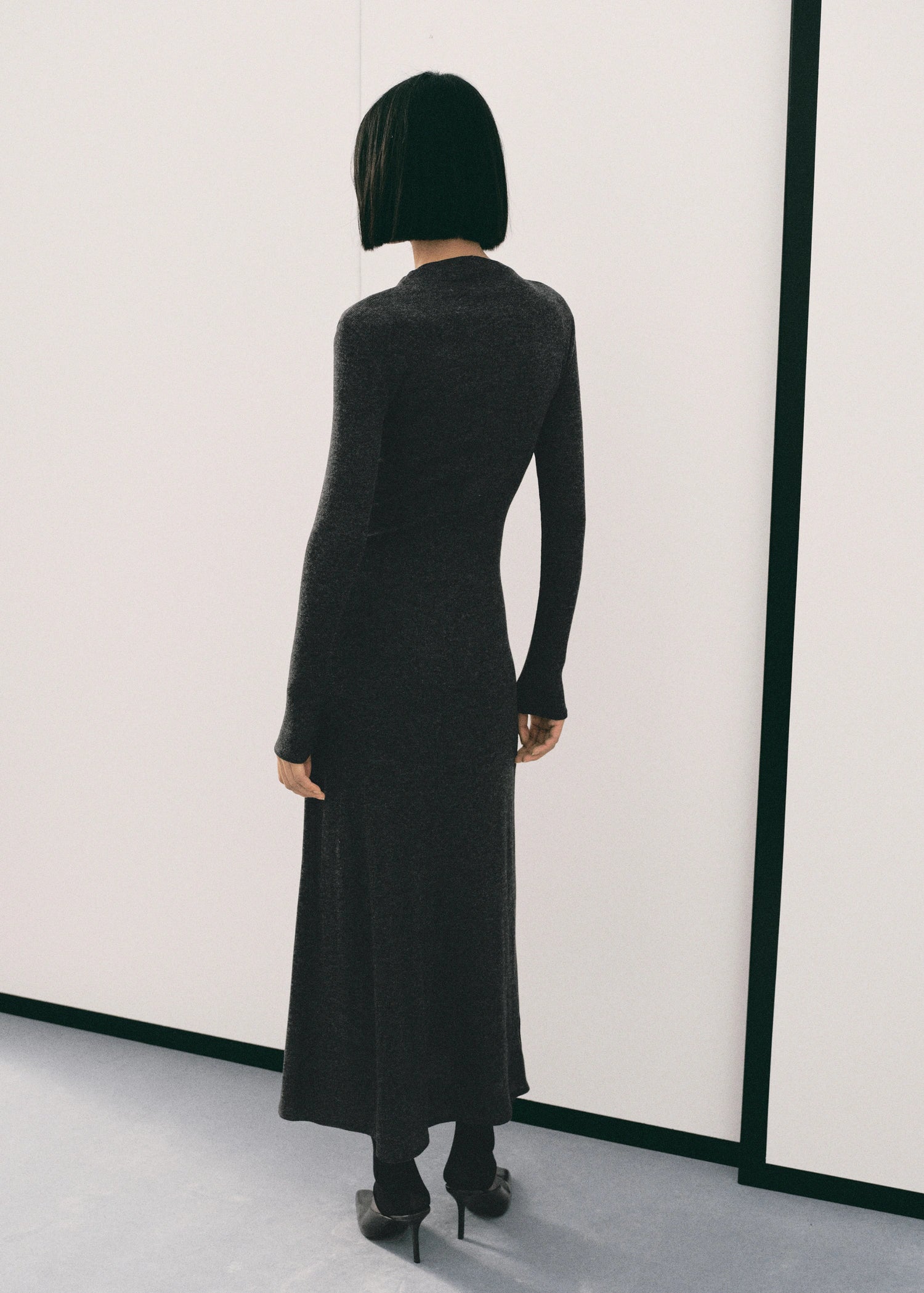 Ruched Dress With Ring