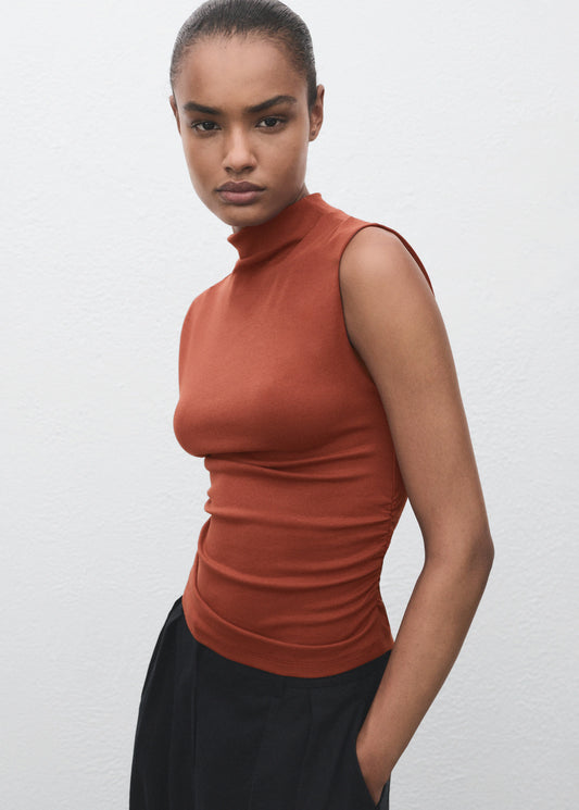 Ruched Fitted Top