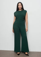 Ruched Long Jumpsuit