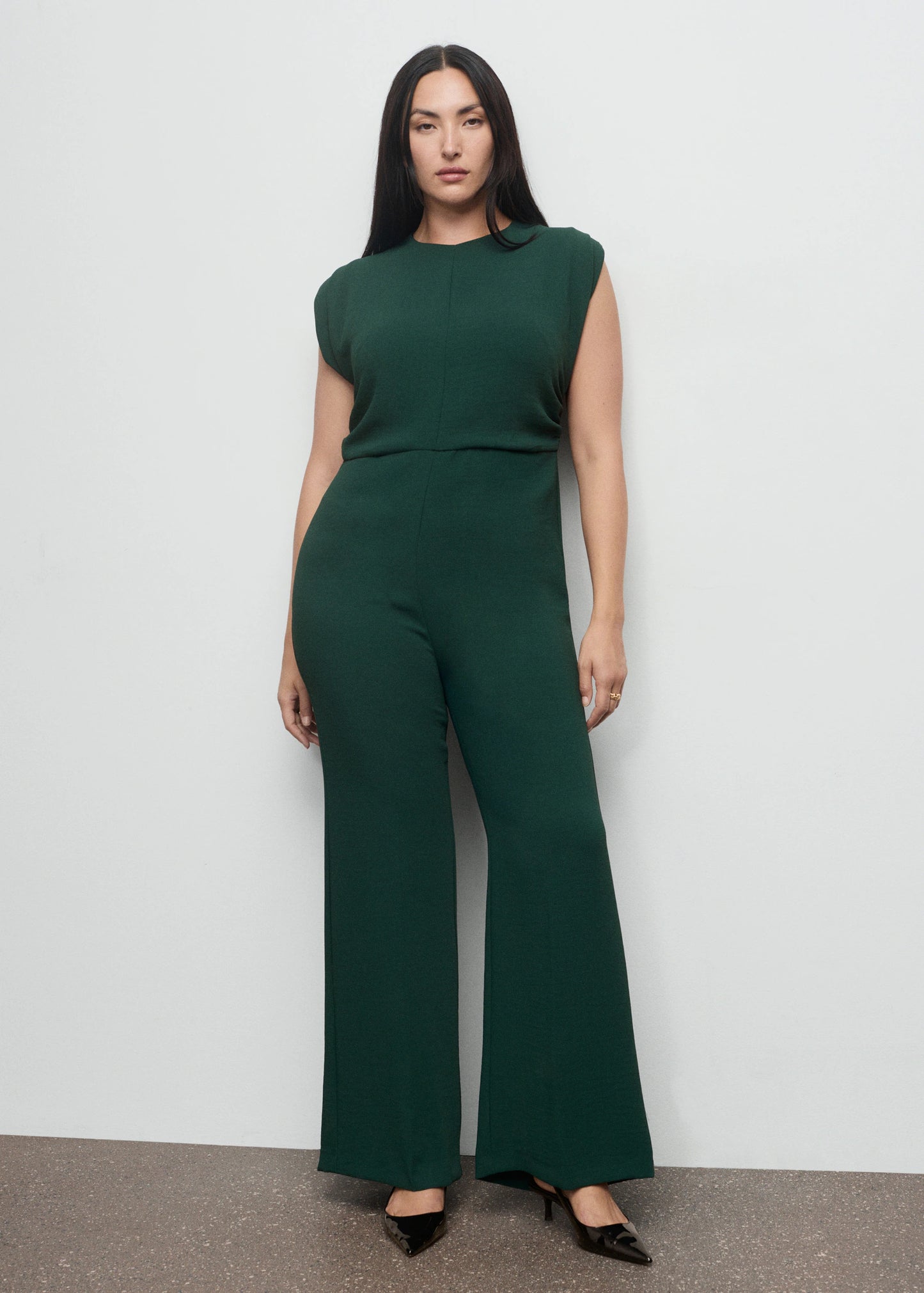Ruched Long Jumpsuit