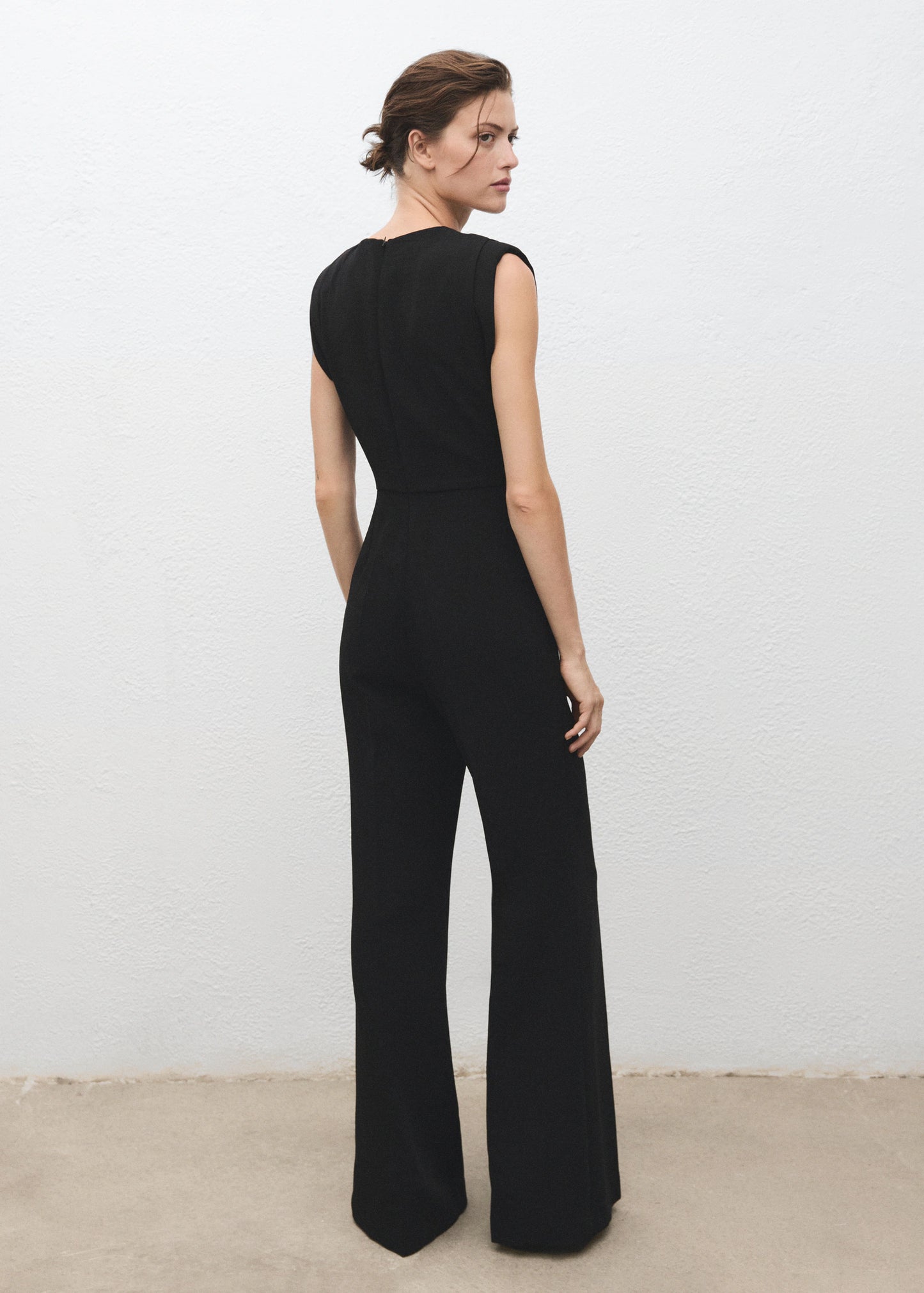 Ruched Long Jumpsuit