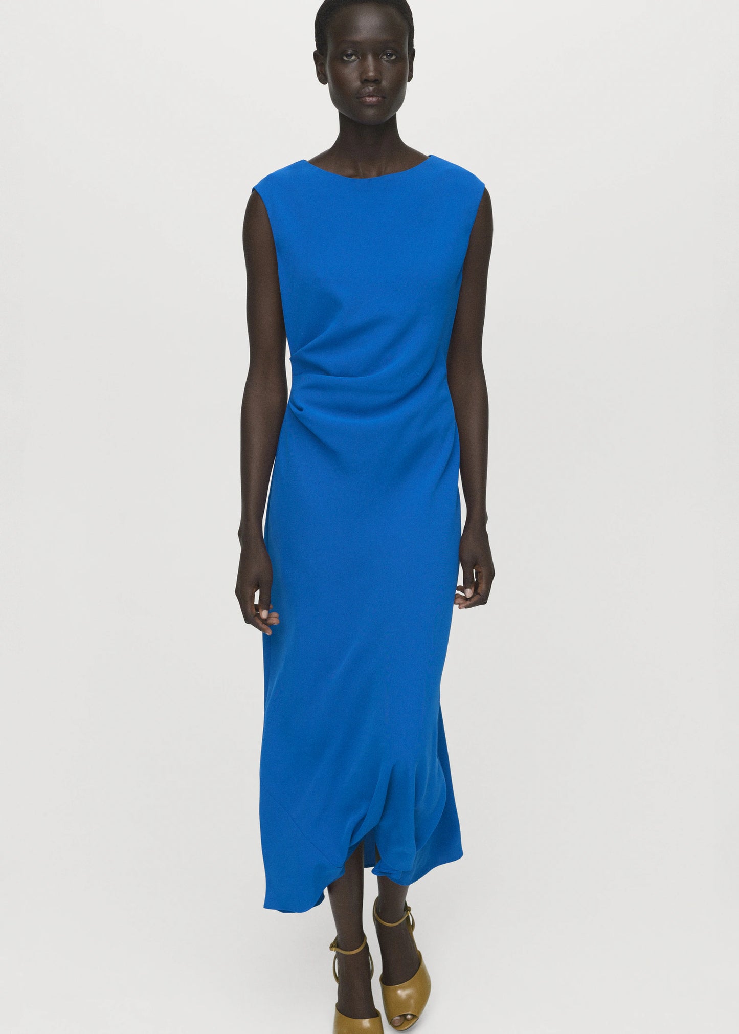 Ruched Midi Dress