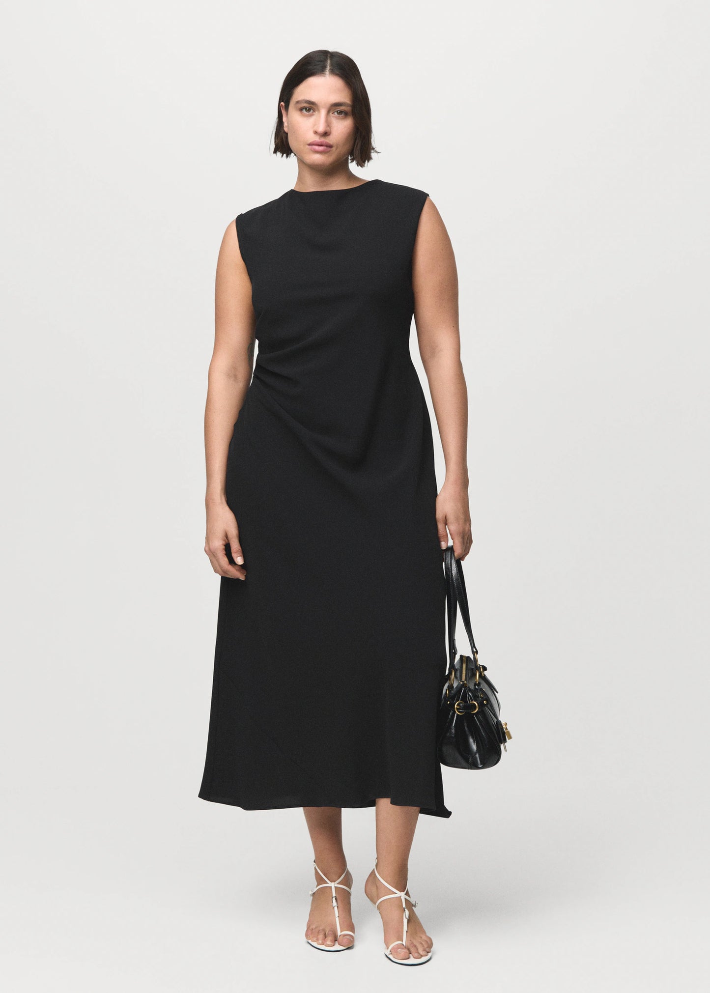 Ruched Midi Dress