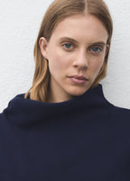 Ruched Turtleneck Sweater