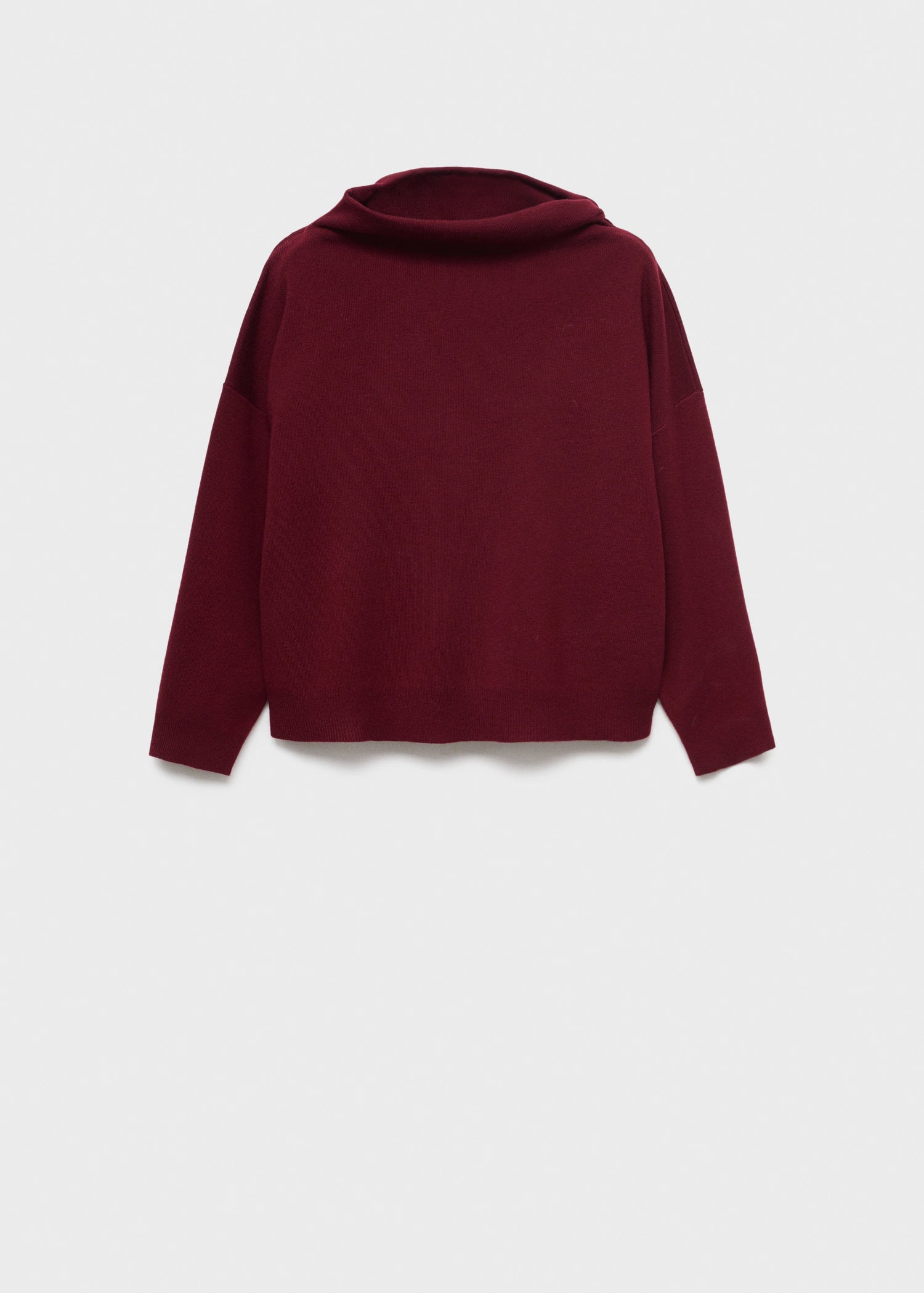 Ruched Turtleneck Sweater