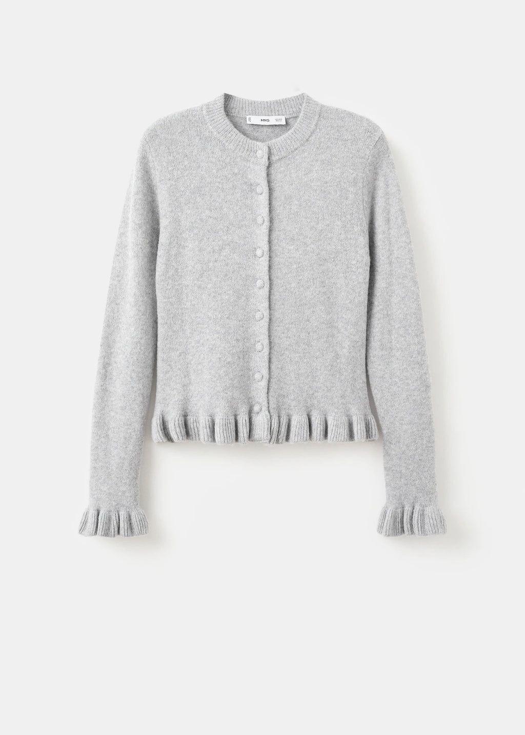 Ruffle  Knit Cardigan