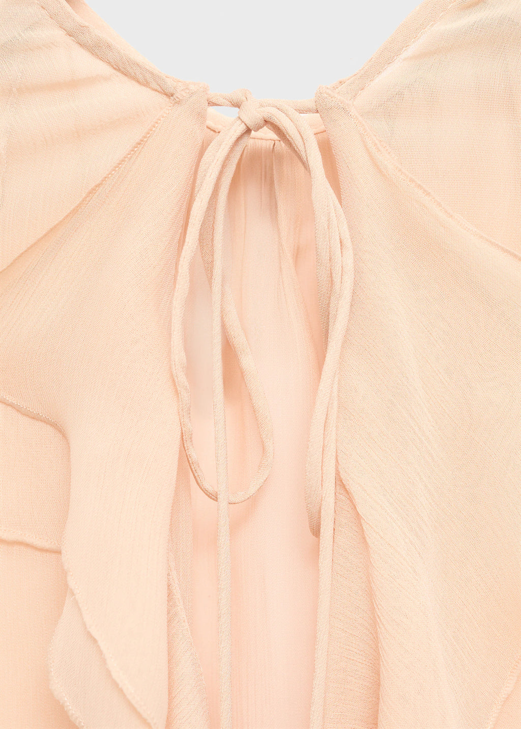 Ruffled Blouse With Flared Sleeves