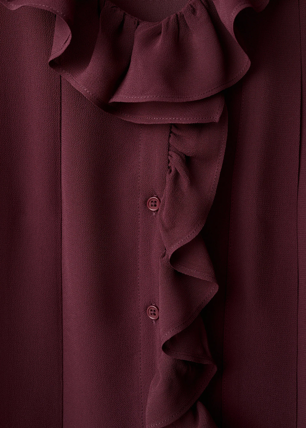 Ruffled Blouse With Scarf