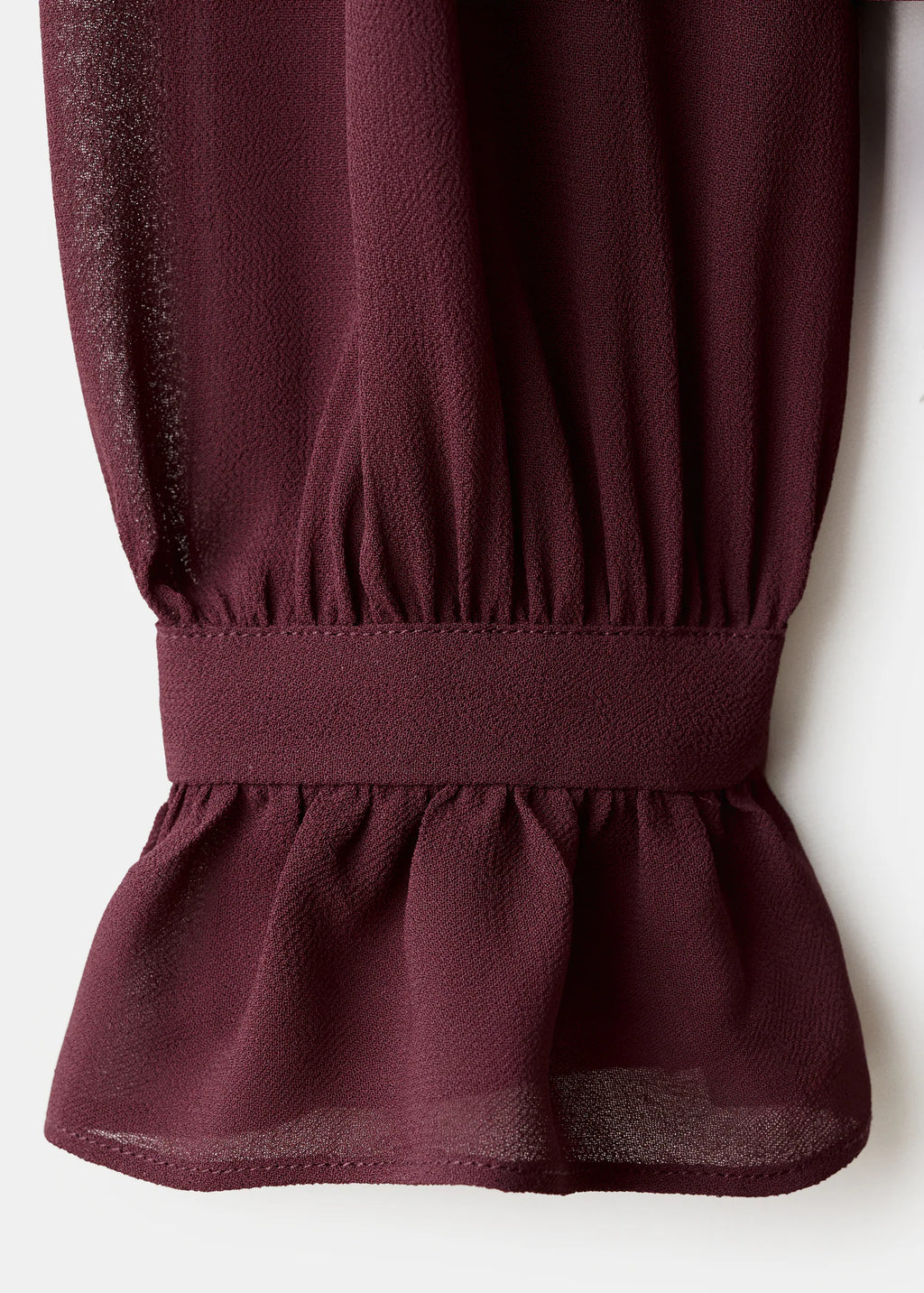 Ruffled Blouse With Scarf