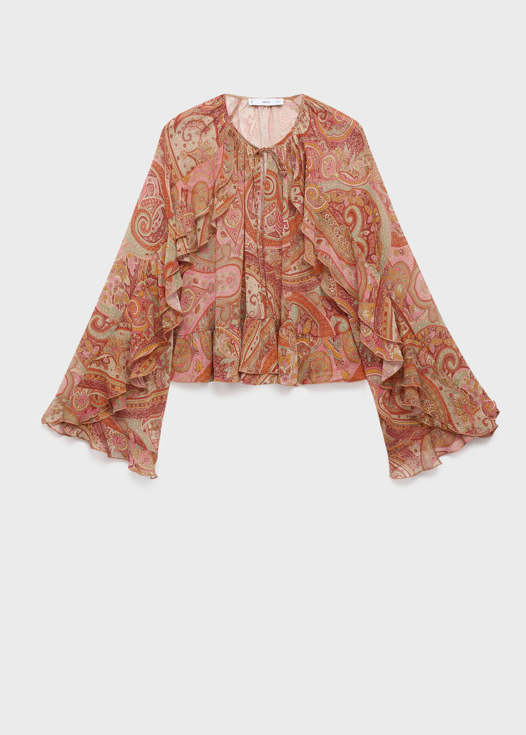 Ruffles Printed Blouse