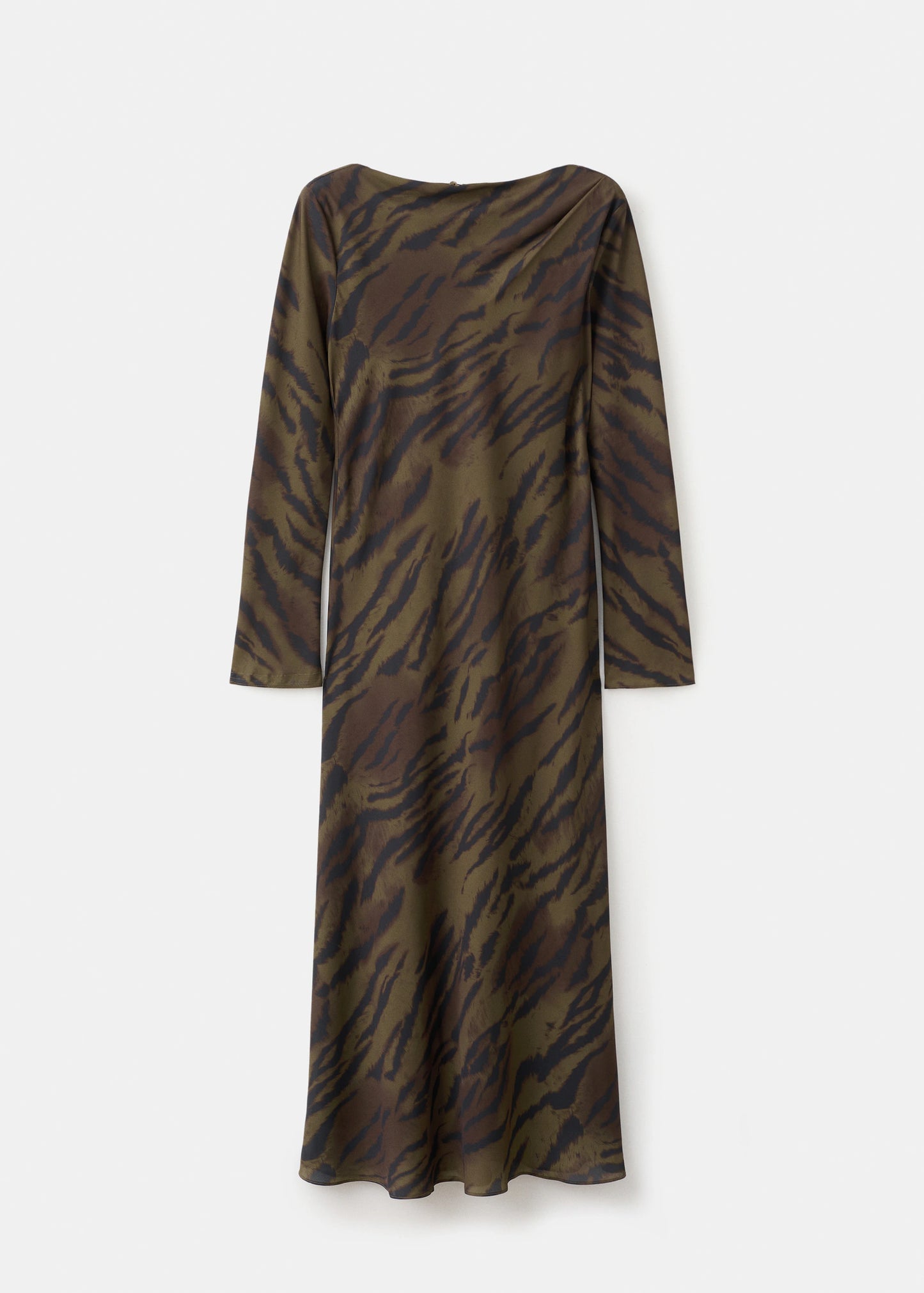 Satin Animal Print Dress