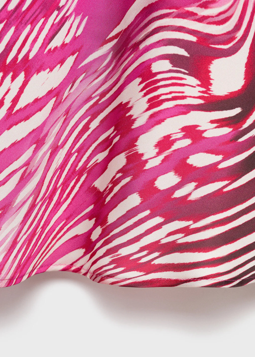 Satin Blouse With Draped Neck