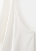 Satin Blouse With Draped Neck