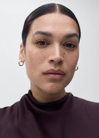 Satin Blouse With Draped Neck