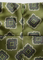 Satin Blouse With Geometric Pattern