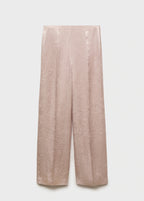 Satin Crinkle Effect Trousers