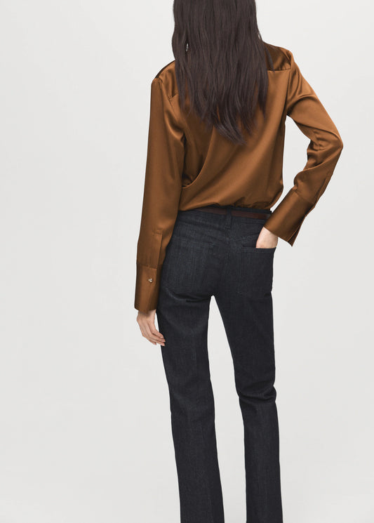 Satin Finish Flowy Shirt
