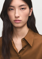 Satin Finish Flowy Shirt