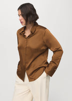Satin Finish Flowy Shirt