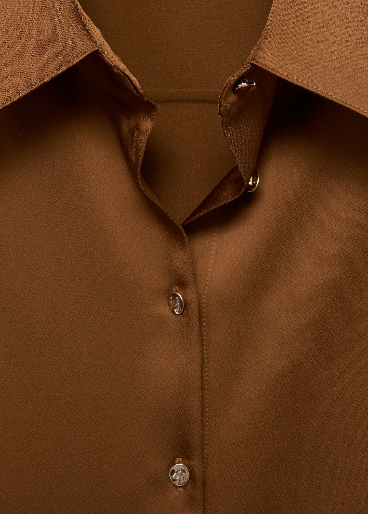 Satin Finish Flowy Shirt