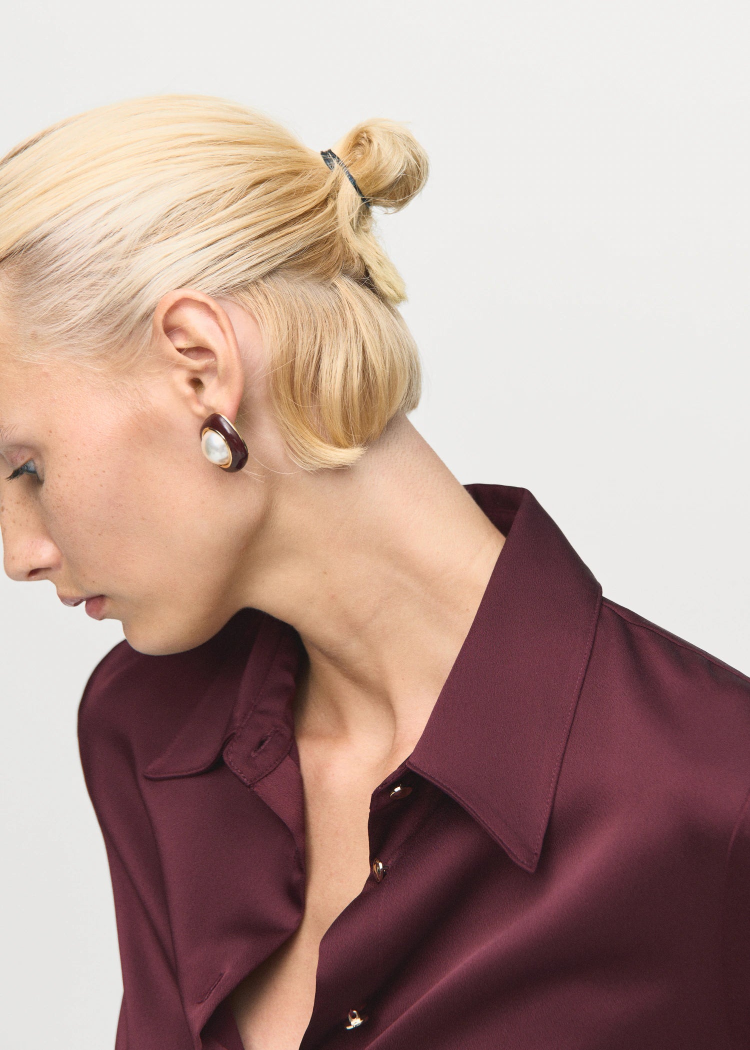 Satin Finish Flowy Shirt