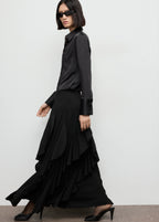 Satin Finish Flowy Shirt