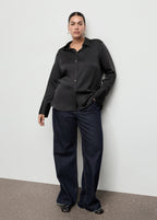 Satin Finish Flowy Shirt