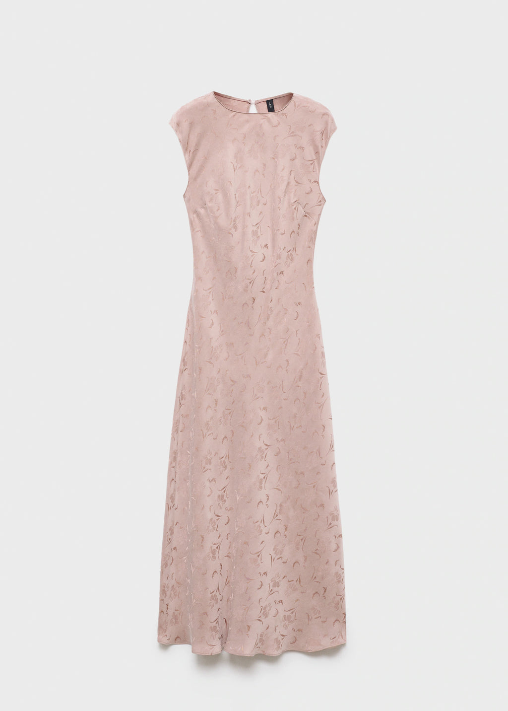 Satin Floral Jacquard Dress