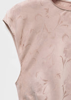 Satin Floral Jacquard Dress